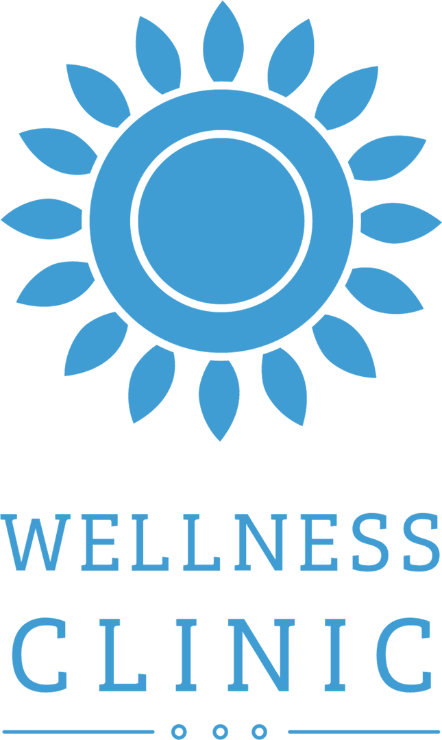 Blue Rosette Wellness Clinic Logo on Transparent Background