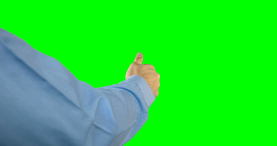 Person Giving Thumbs Up Gesture on Green Screen Background - Free Images, Stock Photos and Pictures on Pikwizard.com