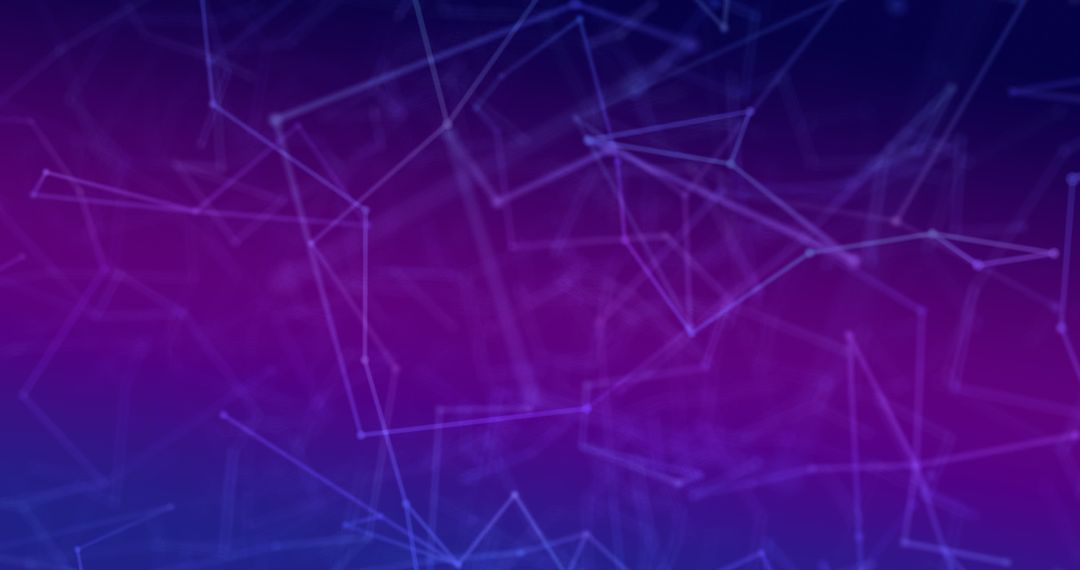 Abstract Network Connections with Purple Gradient Background
