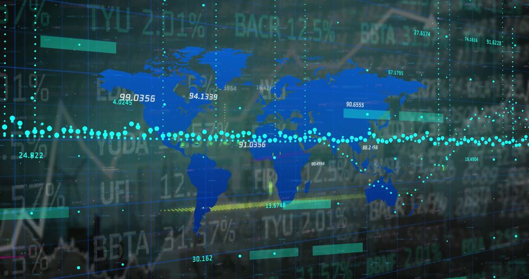 Global Financial Data and Analytics Concept