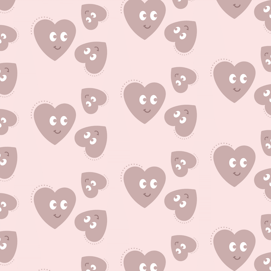Seamless Pattern of Smiling Hearts on Transparent Background - Download Free Stock Images Pikwizard.com