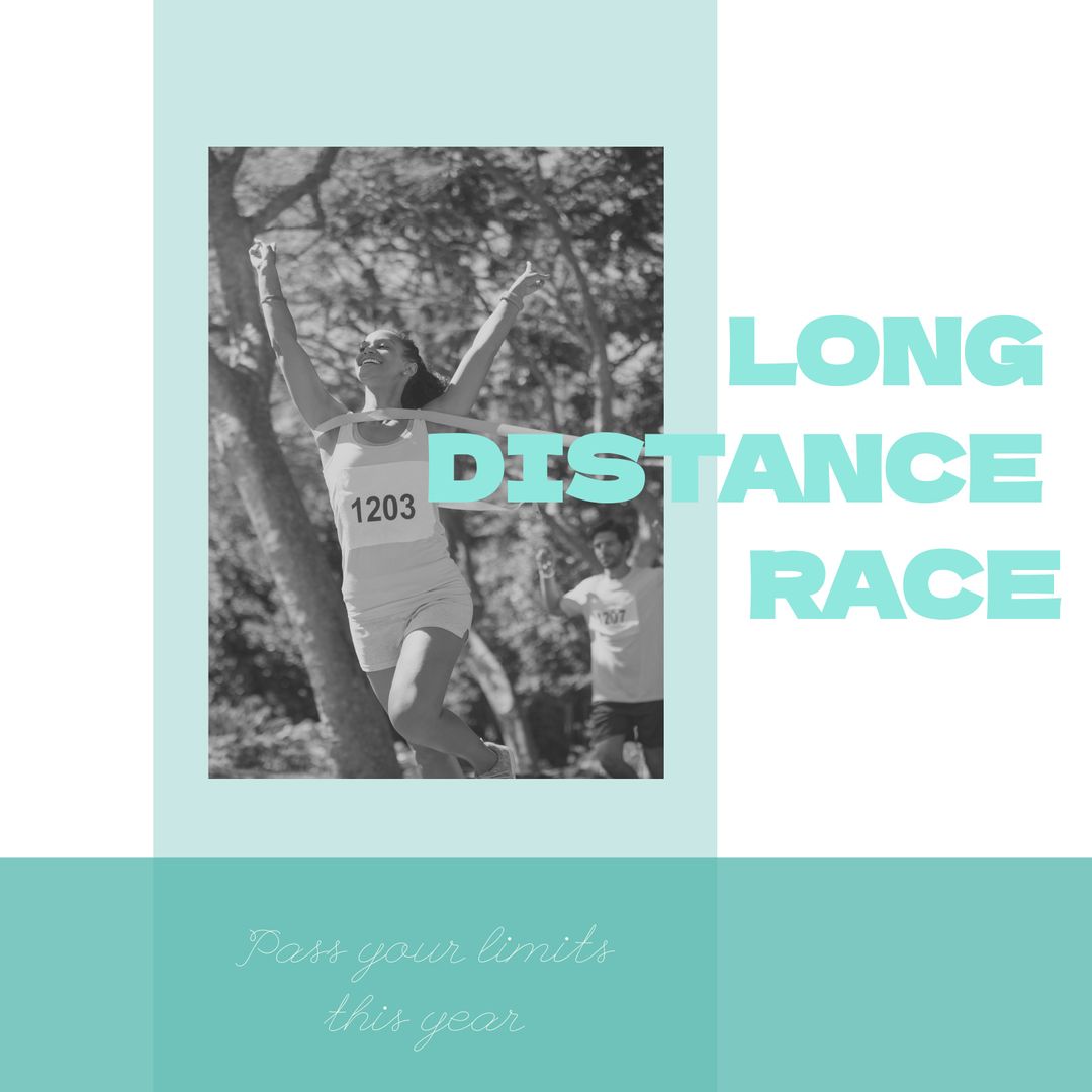 Inspirational Long Distance Race with Diverse Runners
