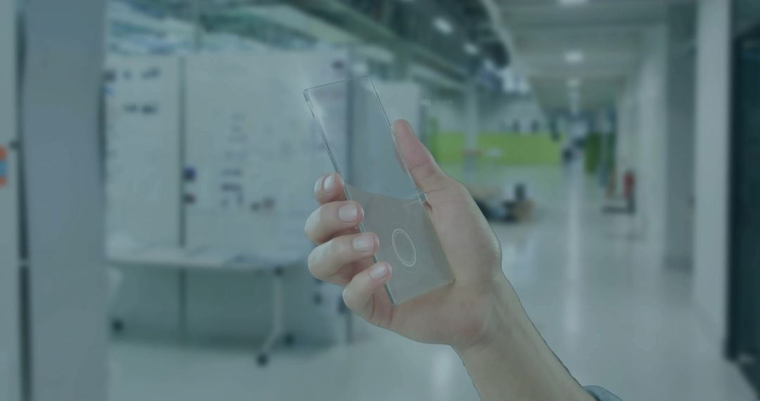 Operating Transparent Touchscreen Device in a Modern Lab