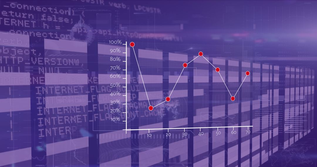 Abstract data flow and global business analytics interface