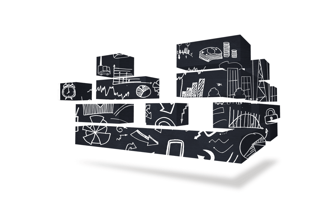 Business Concept Shapes Transparent Icons Vector