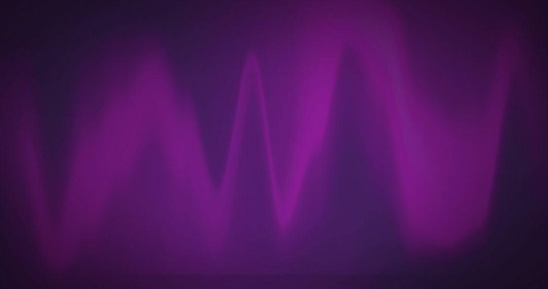 Glowing Light Trails Over Purple Gradient Background