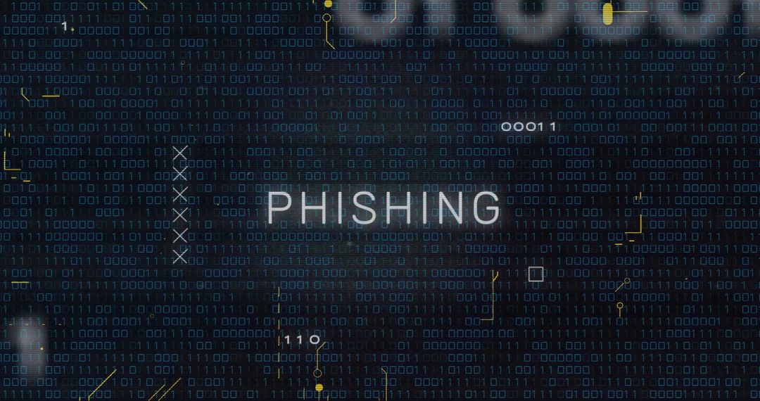 Phishing Alert Display with Cyber Codes and Data Patterns - Free Images, Stock Photos and Pictures on Pikwizard.com