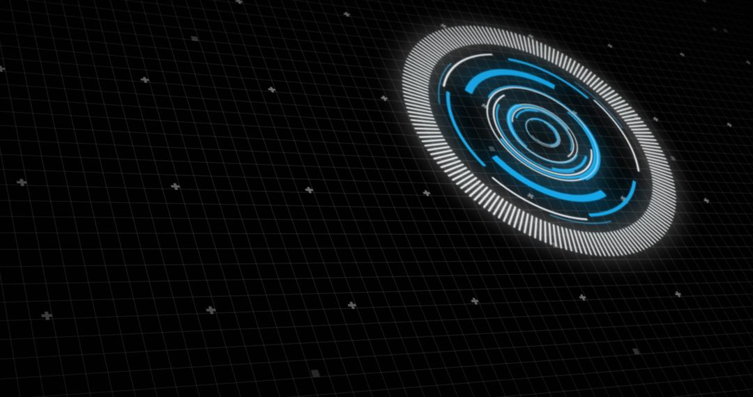 Futuristic Digital Dashboard with Sci-Fi Elements