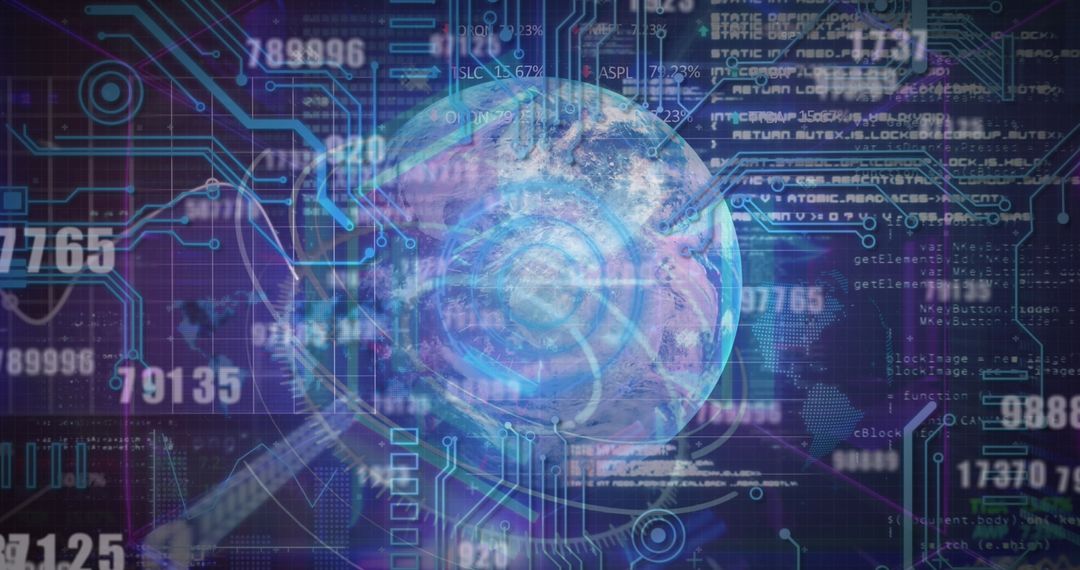 Digital Earth with Network Connections and Numeric Data Overlay
