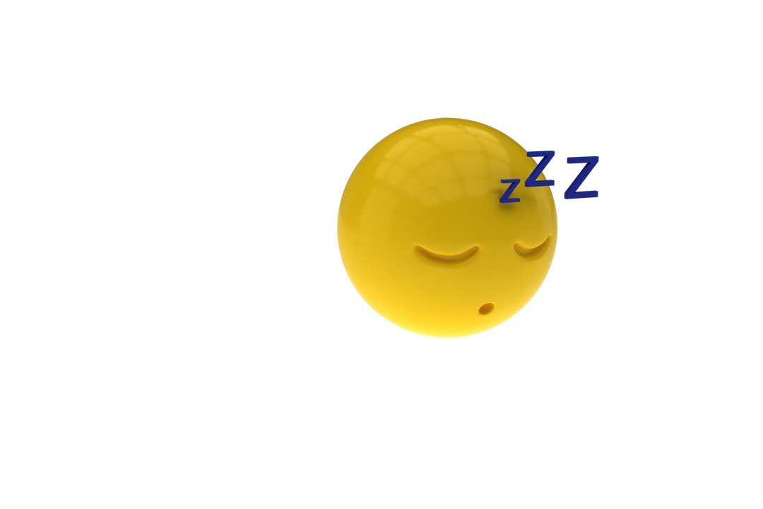 Transparent Sleepy Emoji with ZZZ Symbols in 3D - Download Free Stock Images Pikwizard.com