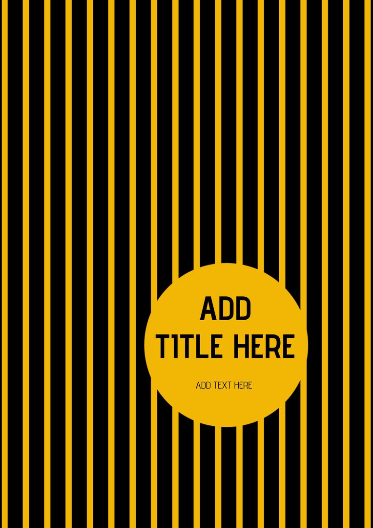 Black and Yellow Stripes Design with Central Text Space - Download Free Stock Images Pikwizard.com
