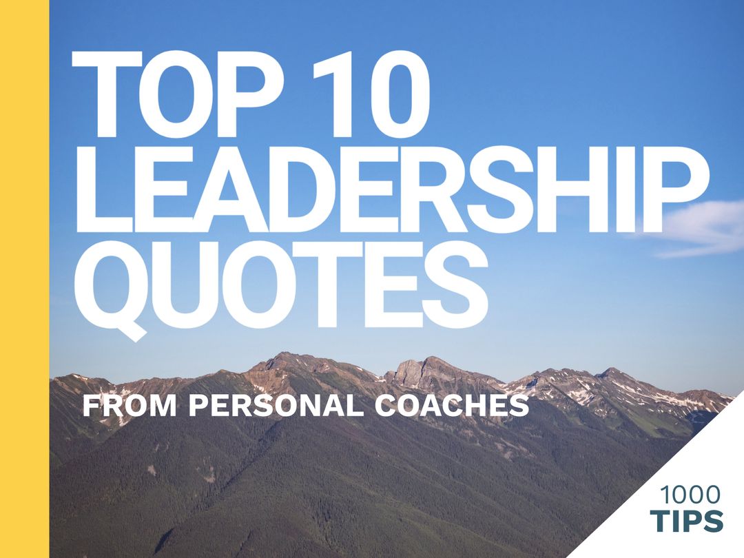 Leadership Inspiration Template with Mountain Background