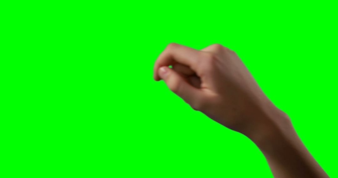 Hand Gesture On Vibrant Green Background - Free Images, Stock Photos and Pictures on Pikwizard.com