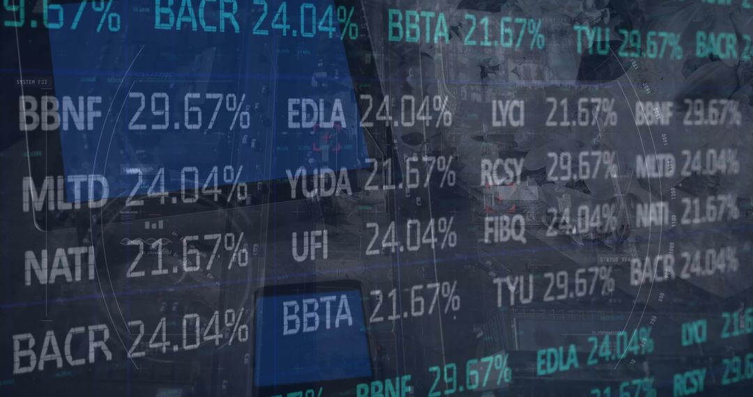 Digital Stock Market Display with Gadgets