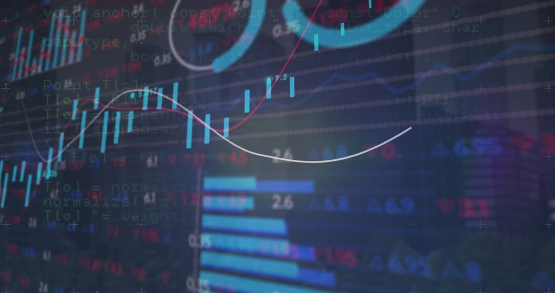 digital financial data and analytics concepts with graphs - Free Images, Stock Photos and Pictures on Pikwizard.com
