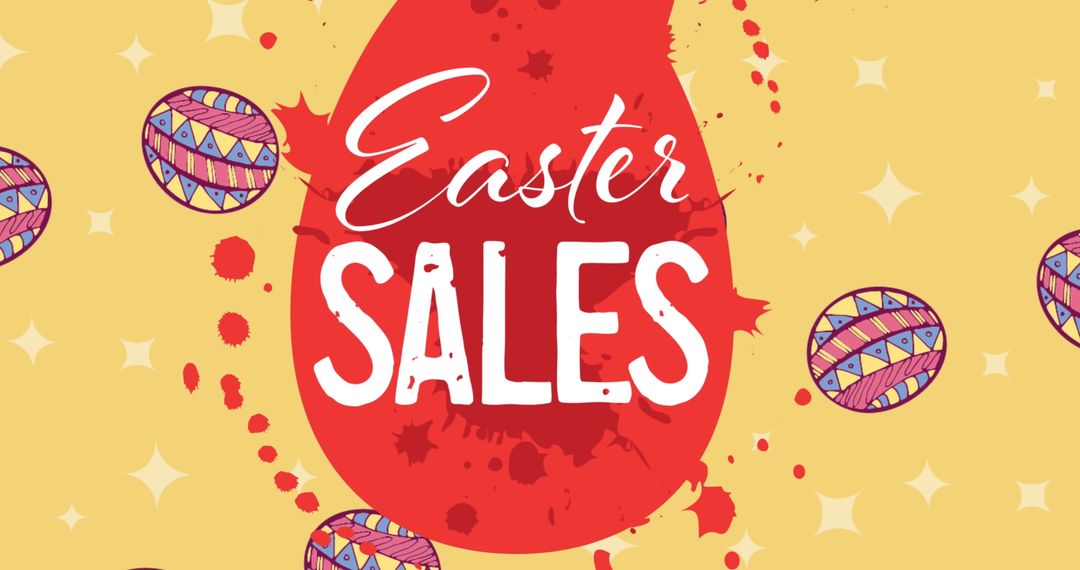Easter Sales Celebration with Festive Egg Design