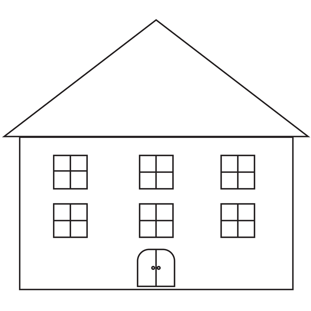 Transparent House Symbol Digital Illustration on Architecture Theme