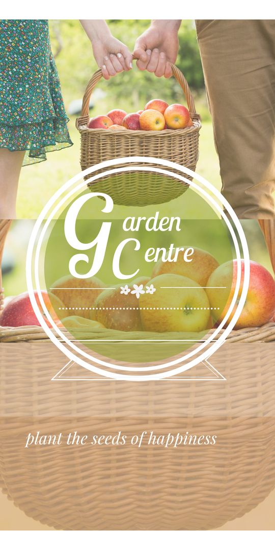Fruitful Harvest with Basket in Garden Center Promotion