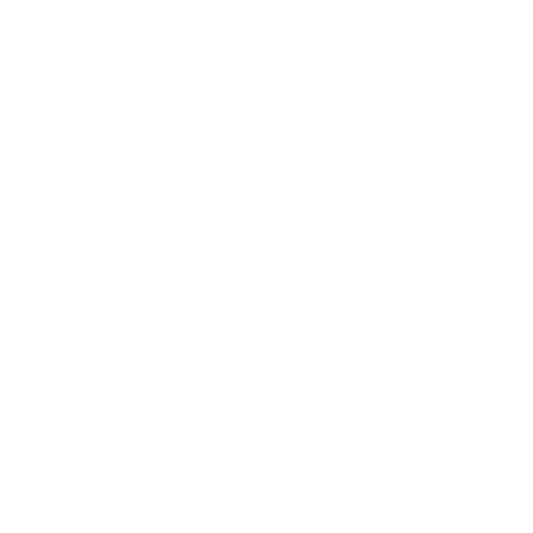 Twisted White Curved Arrow on Transparent Background