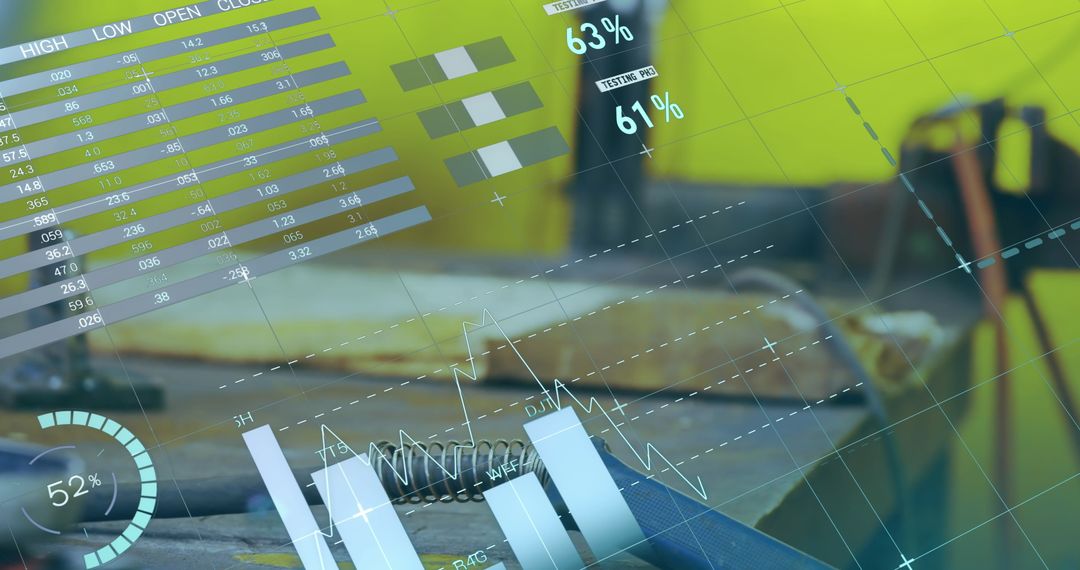 Industrial Data Processing with Graphs and Statistics Overlay