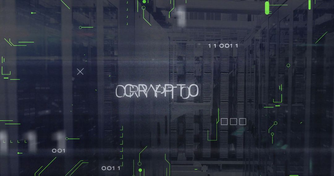 digital blockchain over data servers in modern data center - Free Images, Stock Photos and Pictures on Pikwizard.com