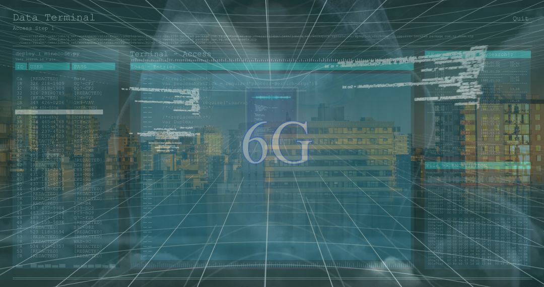 6G Network Technology Concept with Digital Framework