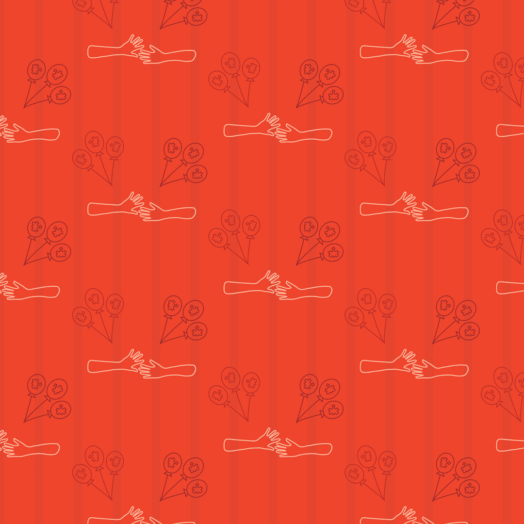 handshaking pattern with balloons on transparent red background - Download Free Stock Images Pikwizard.com