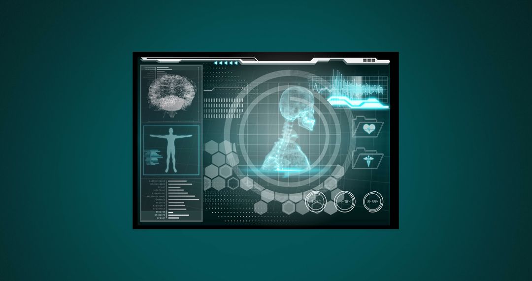 Futuristic Medical Digital Interface Display Technology