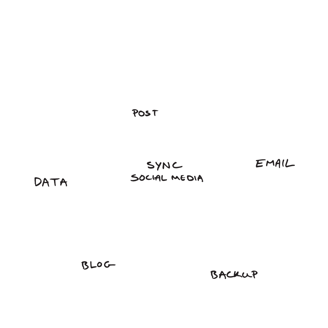 Transparent Social Media Elements Digital PNG Illustration