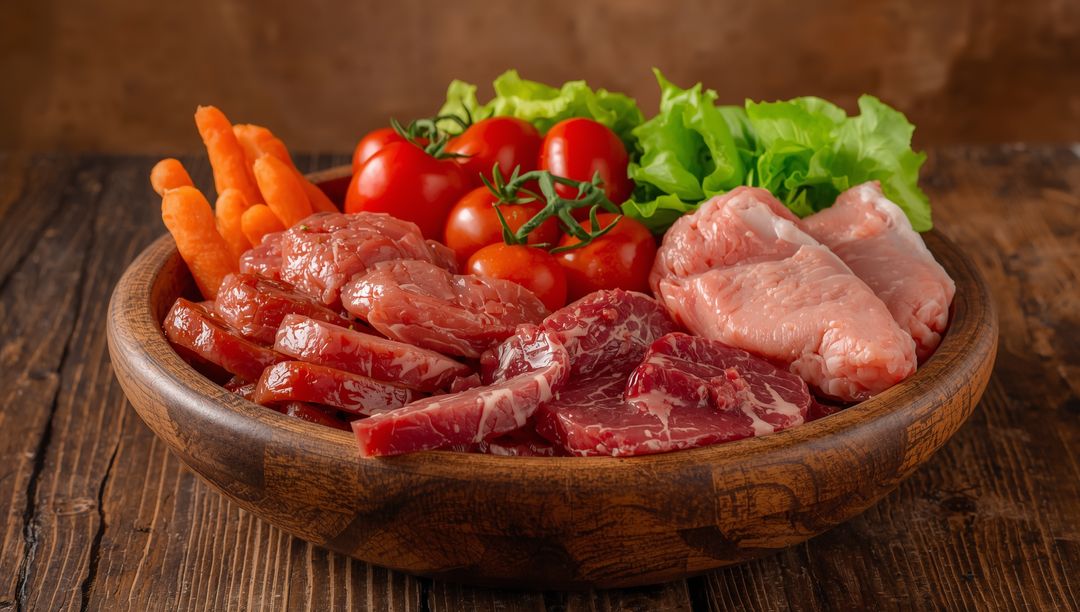 Rustic Assortment of Fresh Ingredients for Culinary Use