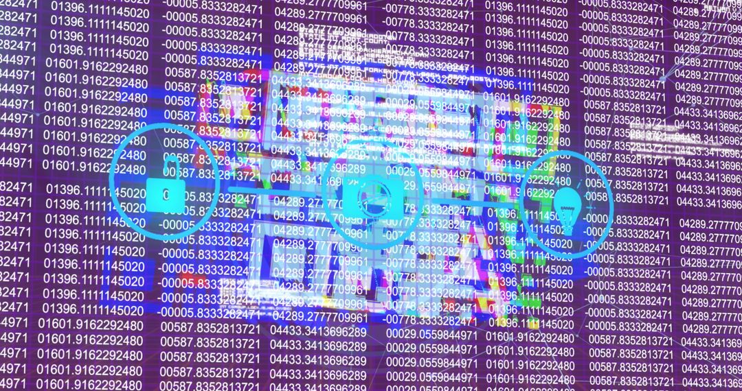 Digital Circuit Networking Overlaid with Data Visualization