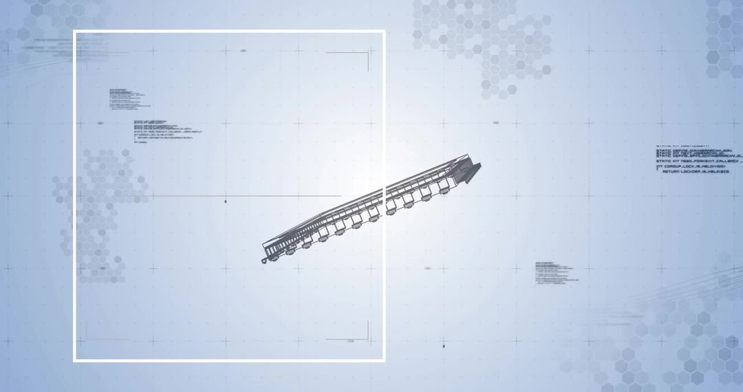 Digital Railcar Schematic on High-Tech Interface