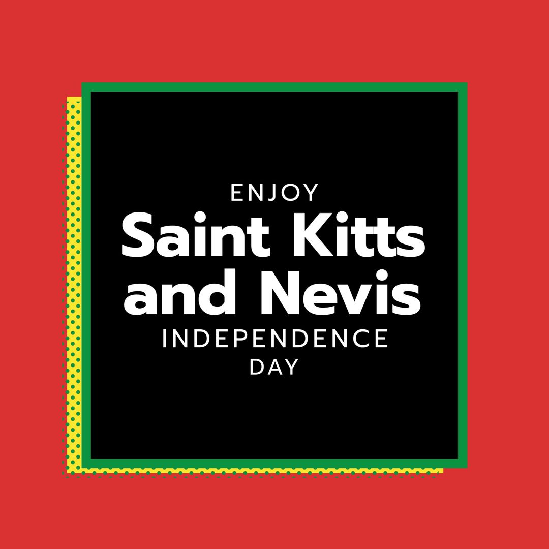 Saint Kitts and Nevis Independence Day Celebration Graphic