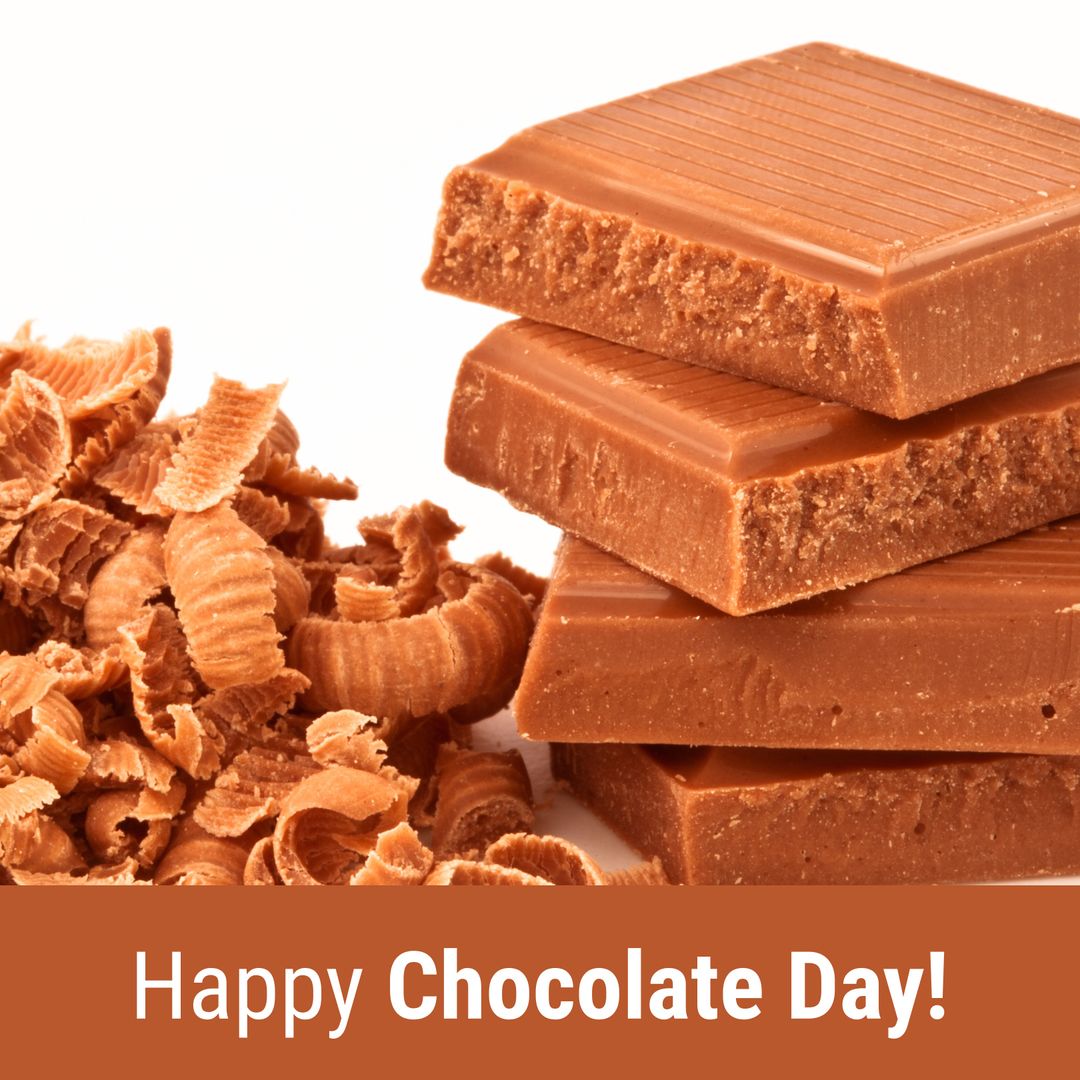 Chocolate Day Celebration with Rich Chocolate Blocks - Download Free Stock Templates Pikwizard.com