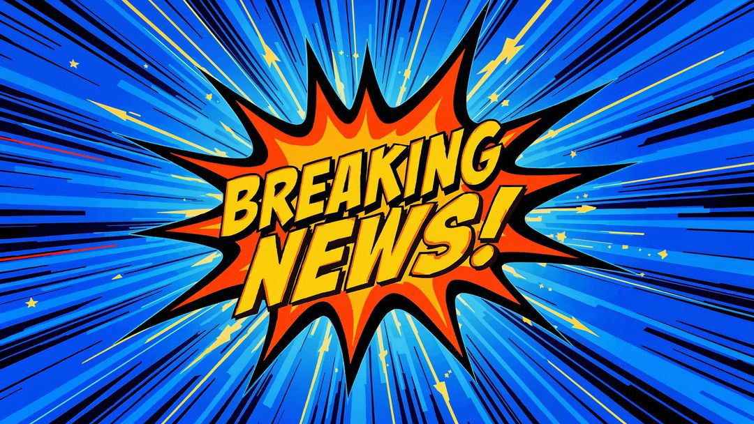 Dynamic Comic Style Breaking News Starburst Graphic