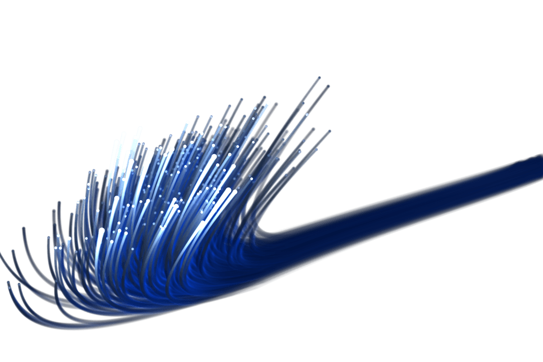 Blue Abstract Shape on Transparent Background PNG Vector