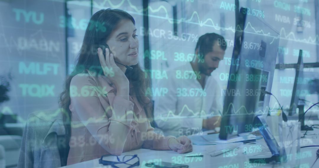 Call Center Representative with Stock Market Data