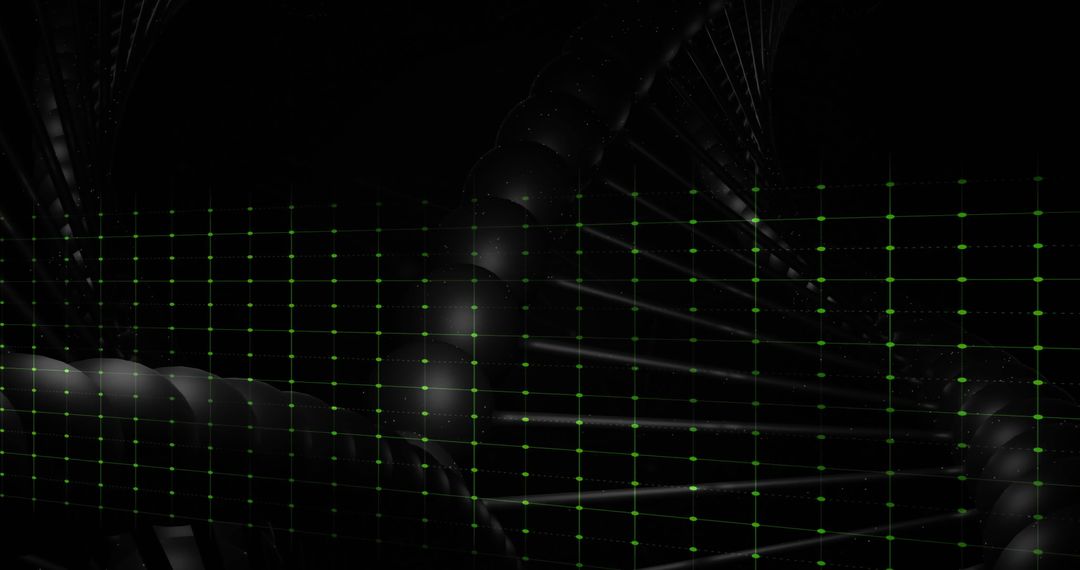 Digital DNA Strand with Cardiograph Display in Deep Tech Design