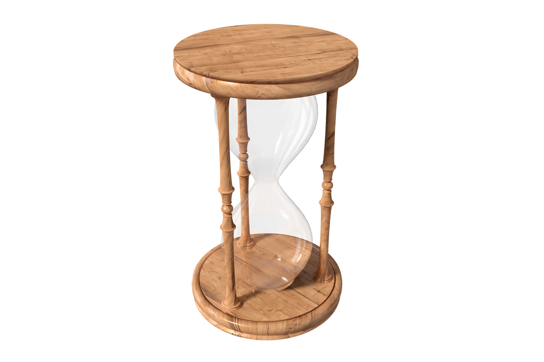 Transparent Hourglass with Wooden Frame Isolated Vector Illustration - Download Free Stock Images Pikwizard.com