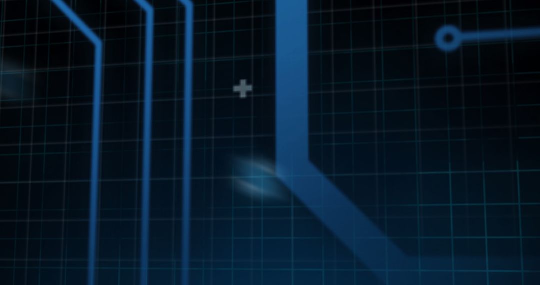 Futuristic Circuit Board Data Interface Background