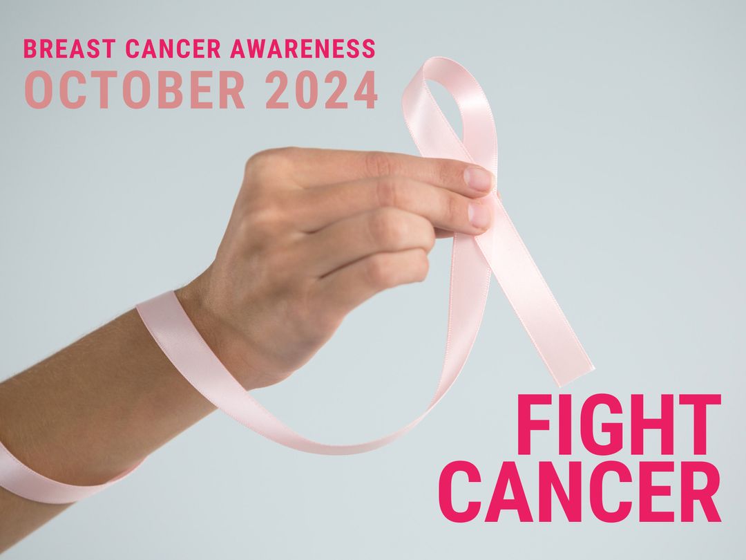 Breast Cancer Awareness October 2024 Pink Ribbon - Download Free Stock Templates Pikwizard.com
