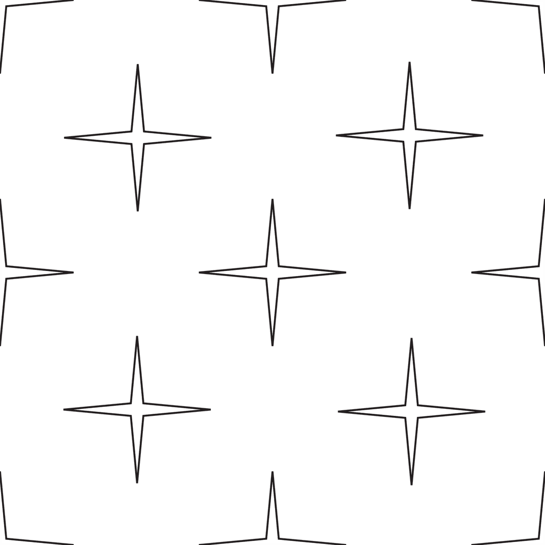 Digital Transparent Star Pattern with Black and White Contrast