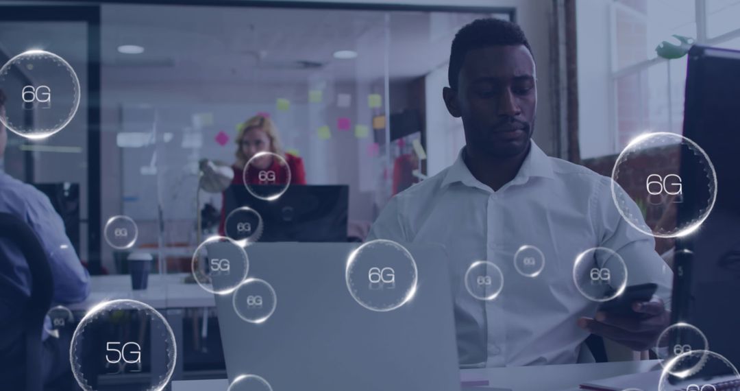 6G Technology Connecting Modern Office Workers