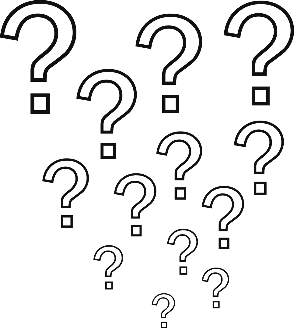 transparent curved pattern of question marks on clear background - Download Free Stock Images Pikwizard.com