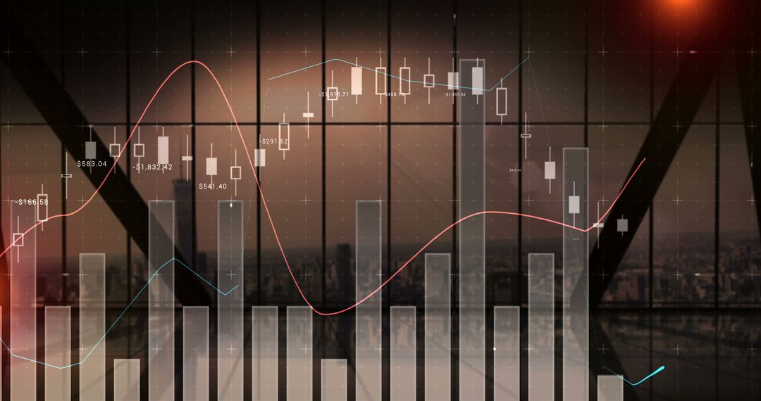 Stock Market Analysis with Financial Graphs and Candlestick Chart - Free Images, Stock Photos and Pictures on Pikwizard.com