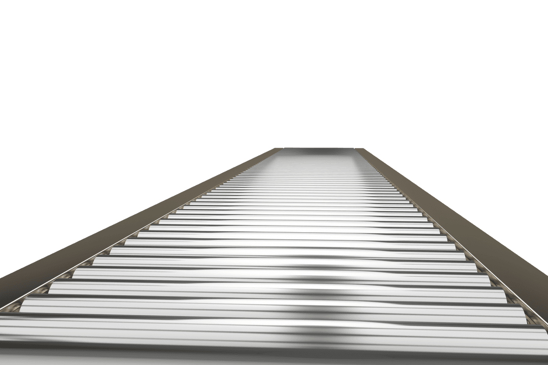 Transparent 3D Conveyor Belt for Production Processes