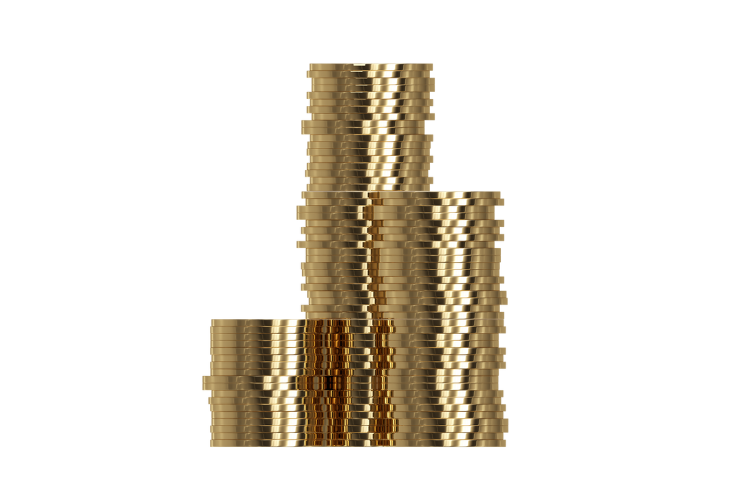 Transparent Stock Image Featuring Stacks of Shiny Gold Coins - Download Free Stock Images Pikwizard.com