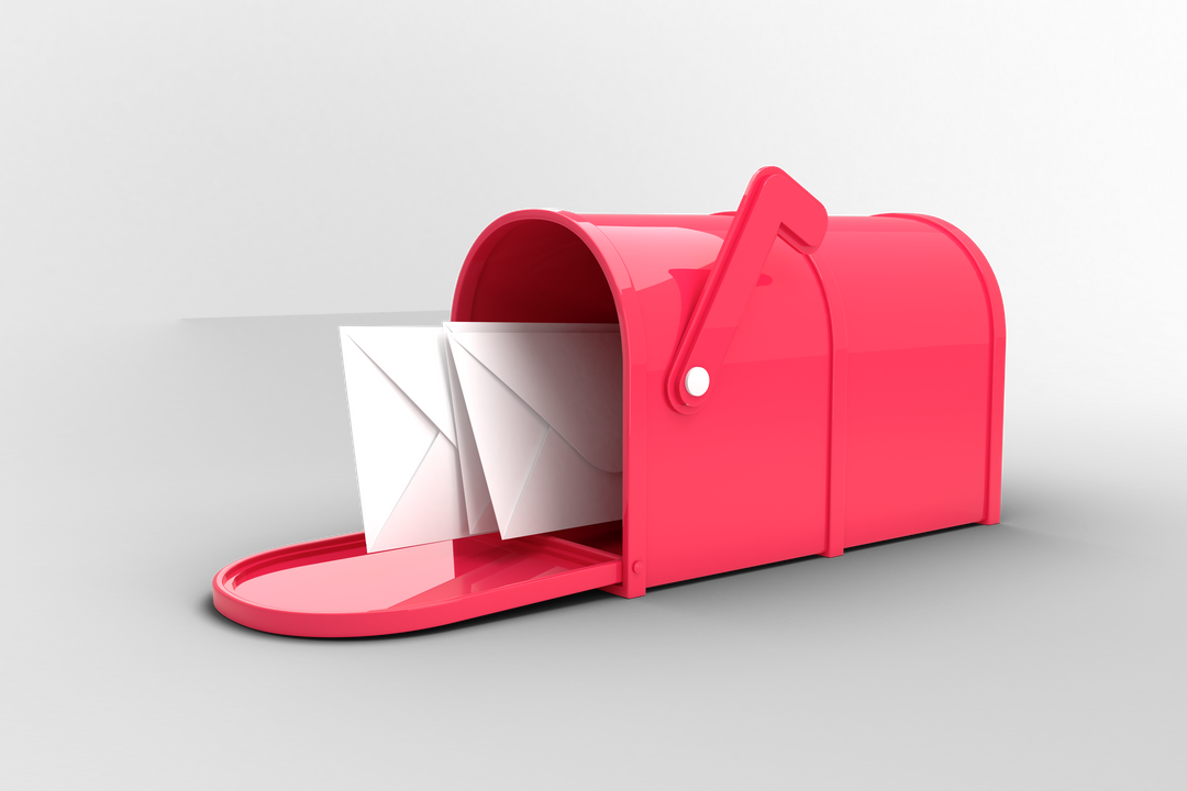 Red Mailbox with Letters on Transparent Background - Download Free Stock Images Pikwizard.com