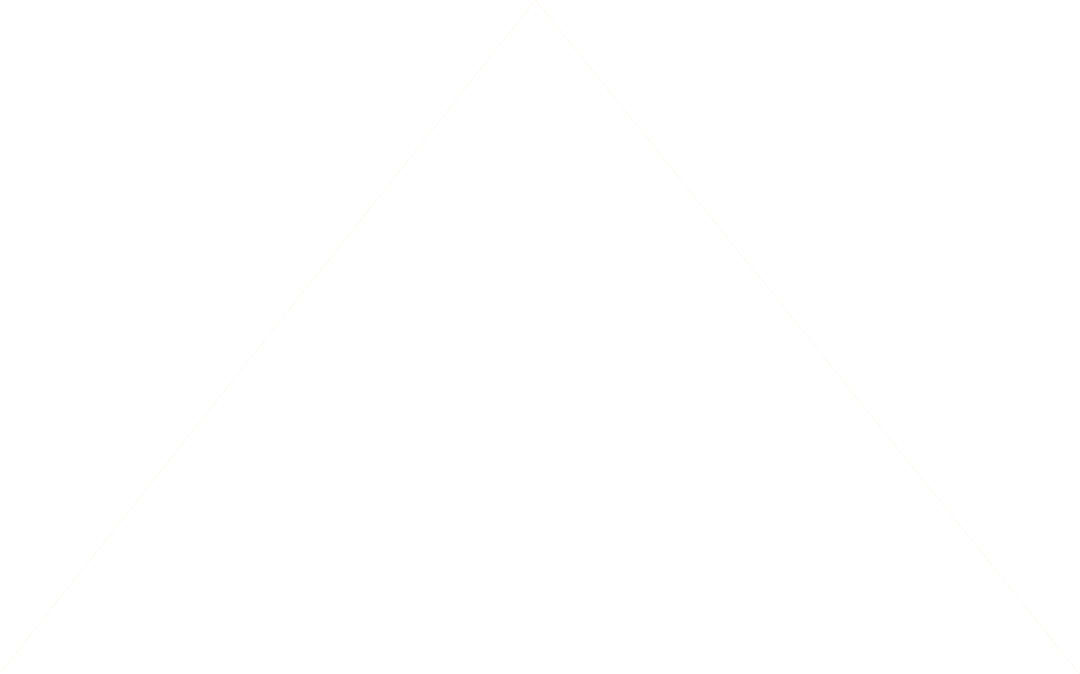 Transparent White Triangle Icon on Clear Background
