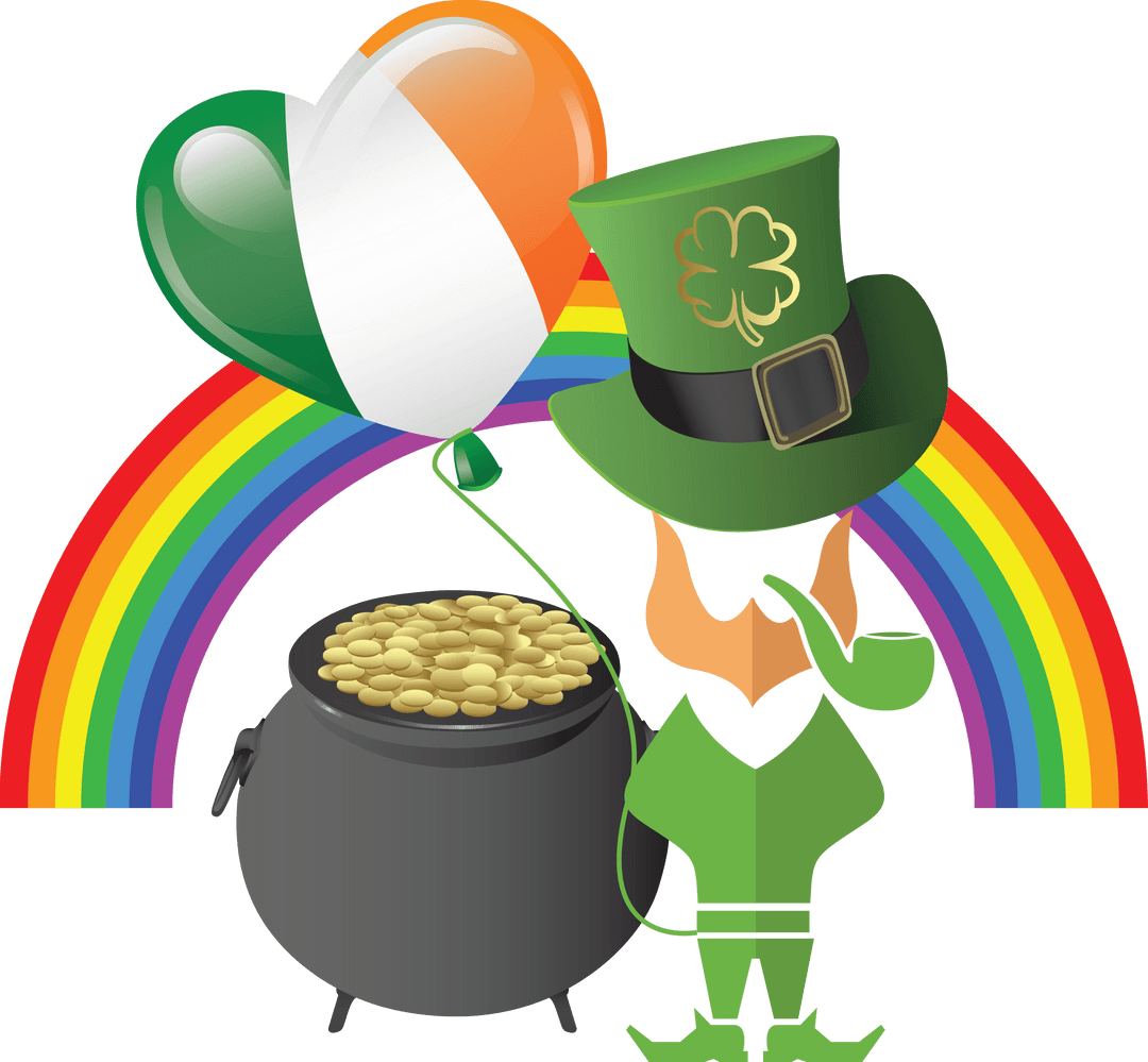 Transparent Luck of Irish Table Cutout